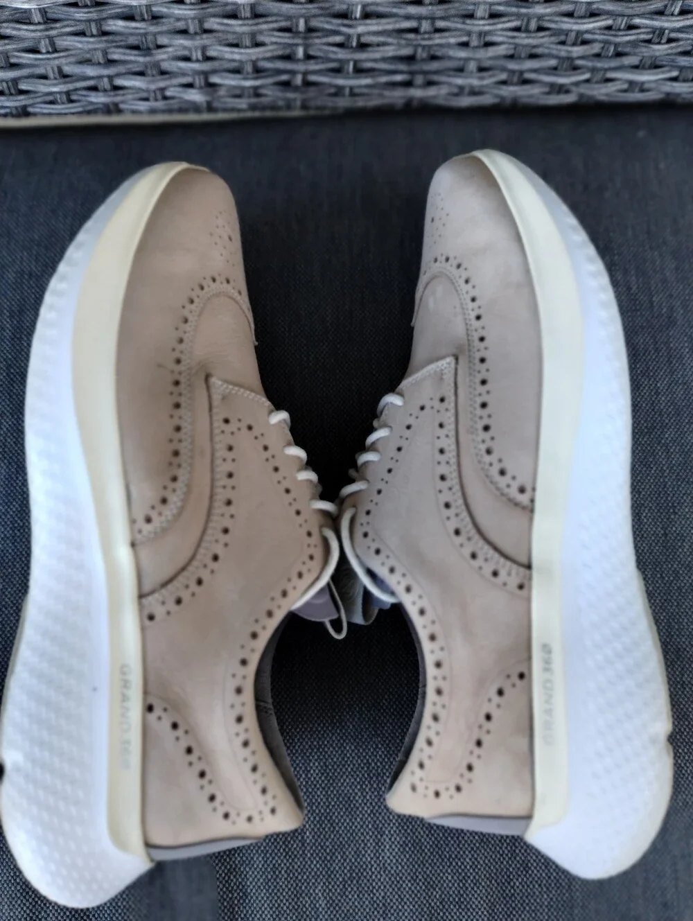 Cole Haan ZERØGRAND Changepace Wingtip Sneakers Men’s 11 Birch Nubuck